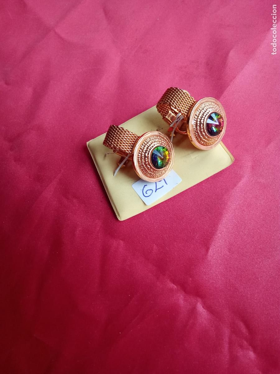 Antig&uuml;edades: Gemelos de camisa fantasia vintage a&ntilde;os 70 G-29. Alacena
