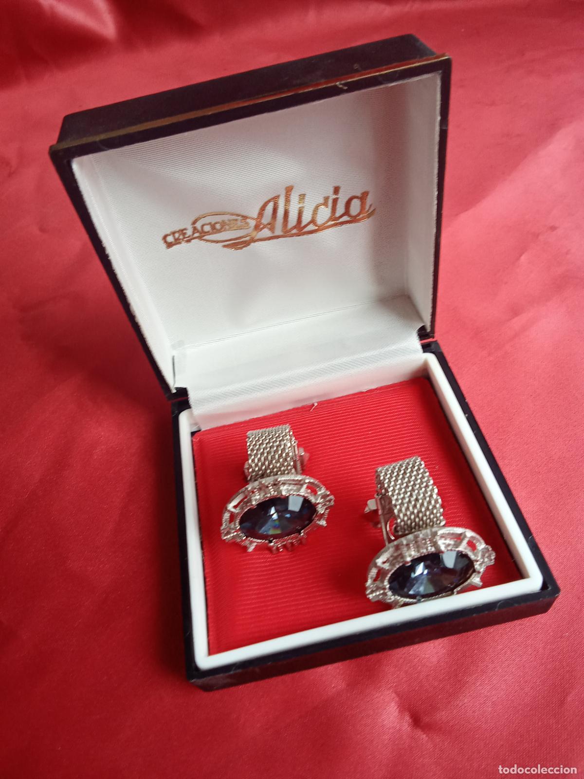 Antig&uuml;edades: Gemelos de camisa fantasia vintage a&ntilde;os 70 G-30. Alacena