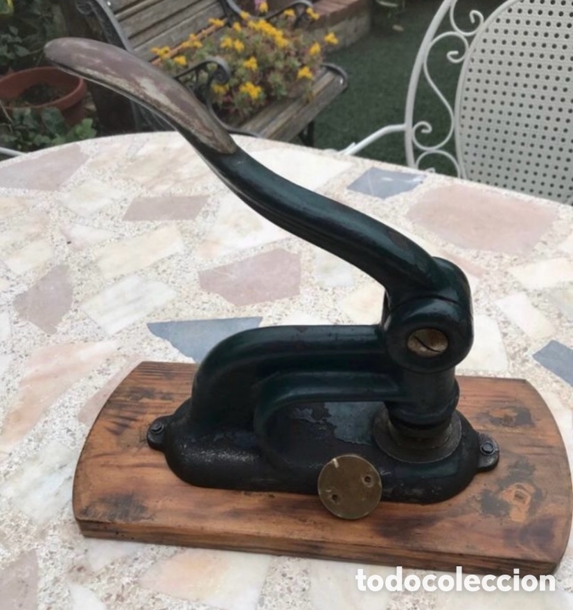 Antig&uuml;edades: Troqueladora prensa para sello - Foto 6