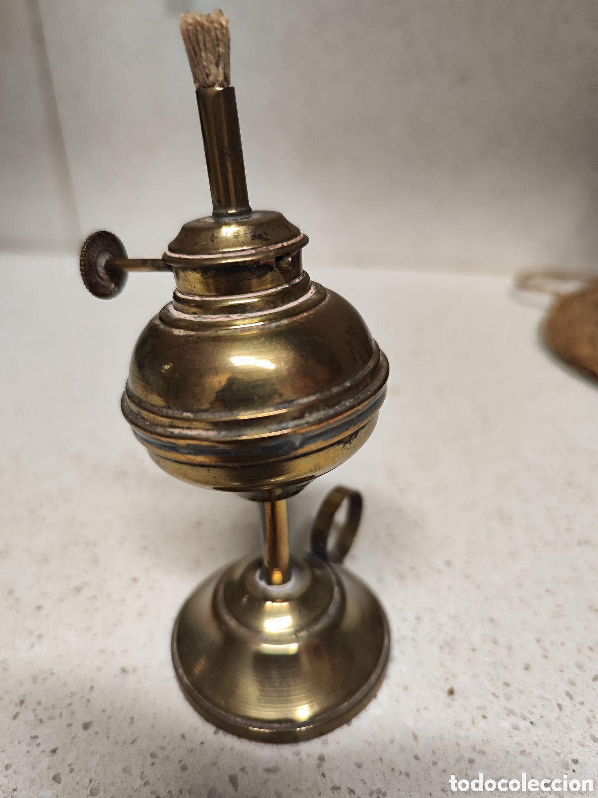Antig&uuml;edades: Lampara de aceite antigua - Foto 3