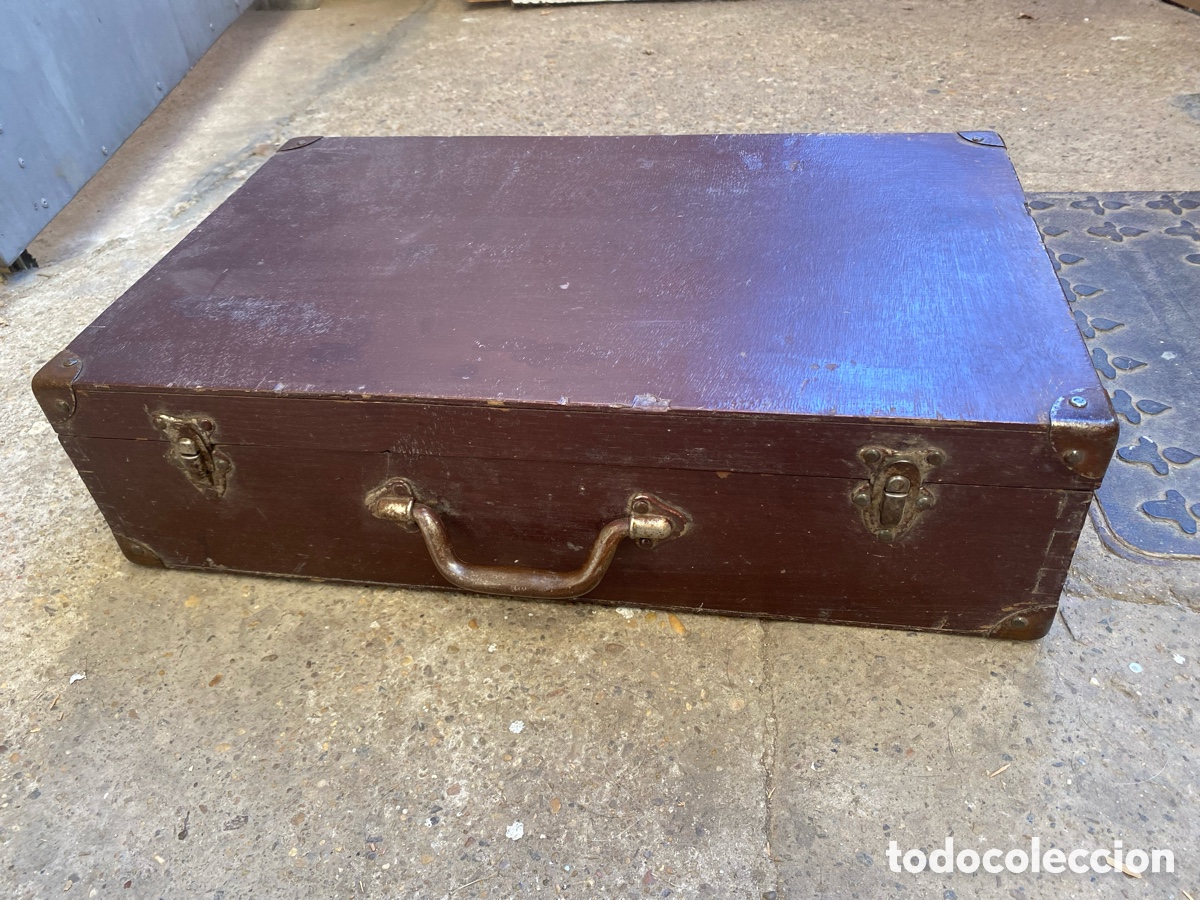 Antig&uuml;edades: Maleta / Ba&uacute;l antiguo de madera &ndash; Ideal decoraci&oacute;n vintage