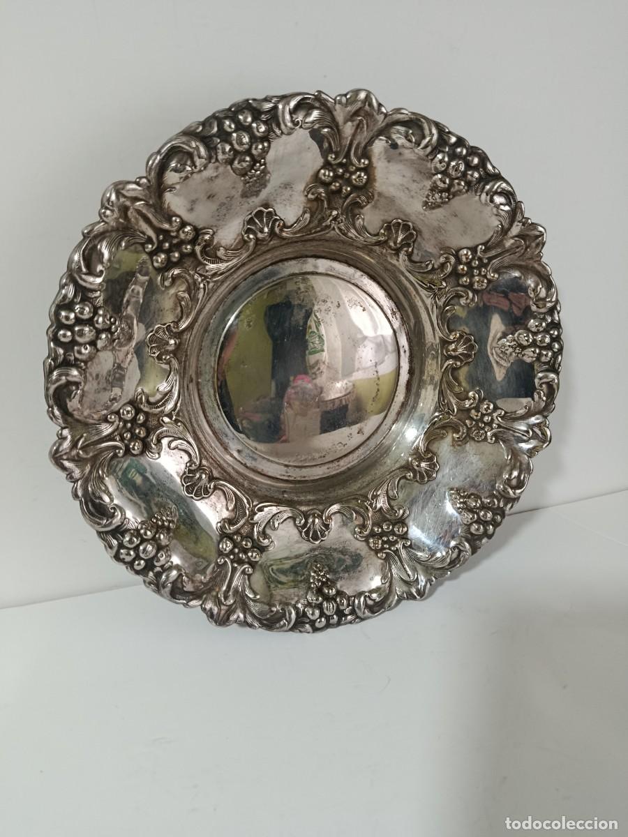 Antig&uuml;edades: PLATO DE METAL PLATEADO ALCOR SPAIN