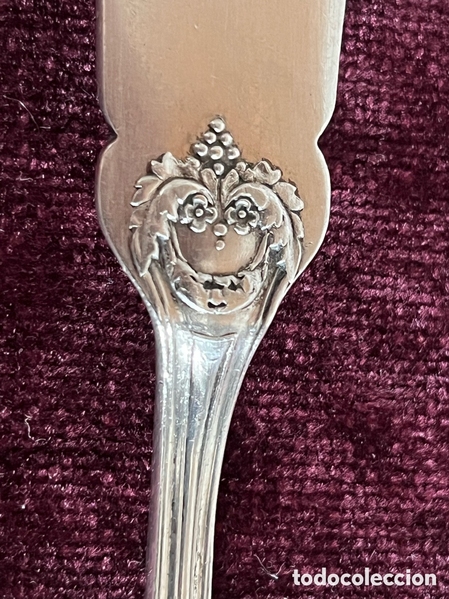 Antig&uuml;edades: Pala, cuchillo de pescado de plata primera ley - Foto 3