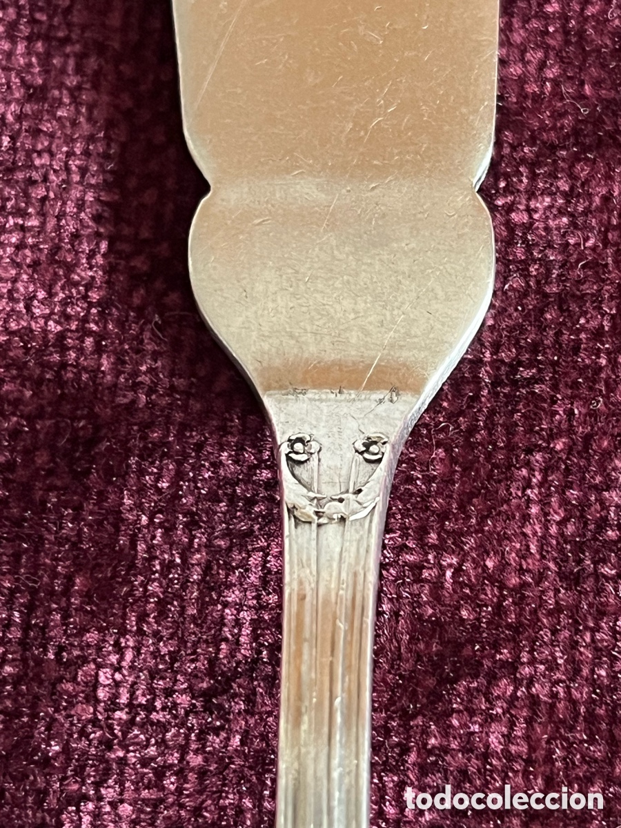 Antig&uuml;edades: Pala, cuchillo de pescado de plata primera ley - Foto 6
