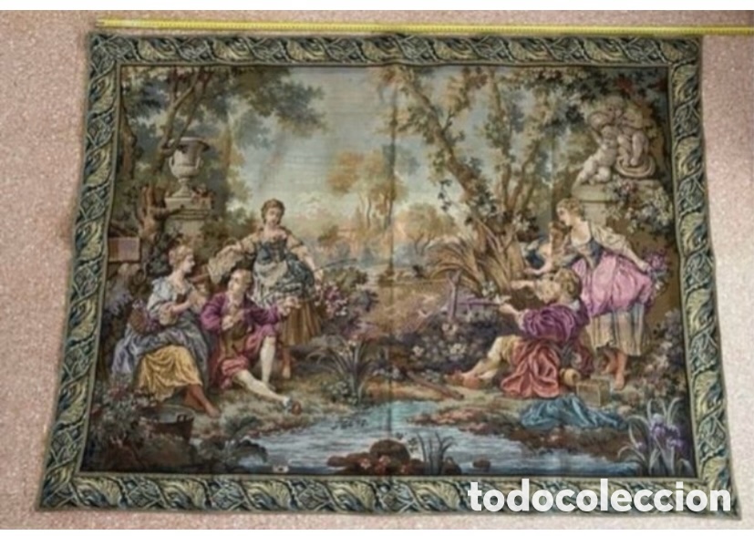 Antig&uuml;edades: Tapiz de origen Frances como nuevo - Foto 8