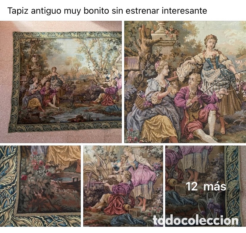 Antig&uuml;edades: Tapiz de origen Frances como nuevo - Foto 9