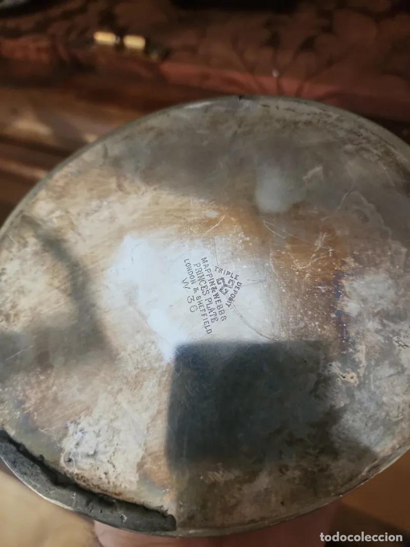 Antig&uuml;edades: Tetera de Metal Plateado - Foto 4