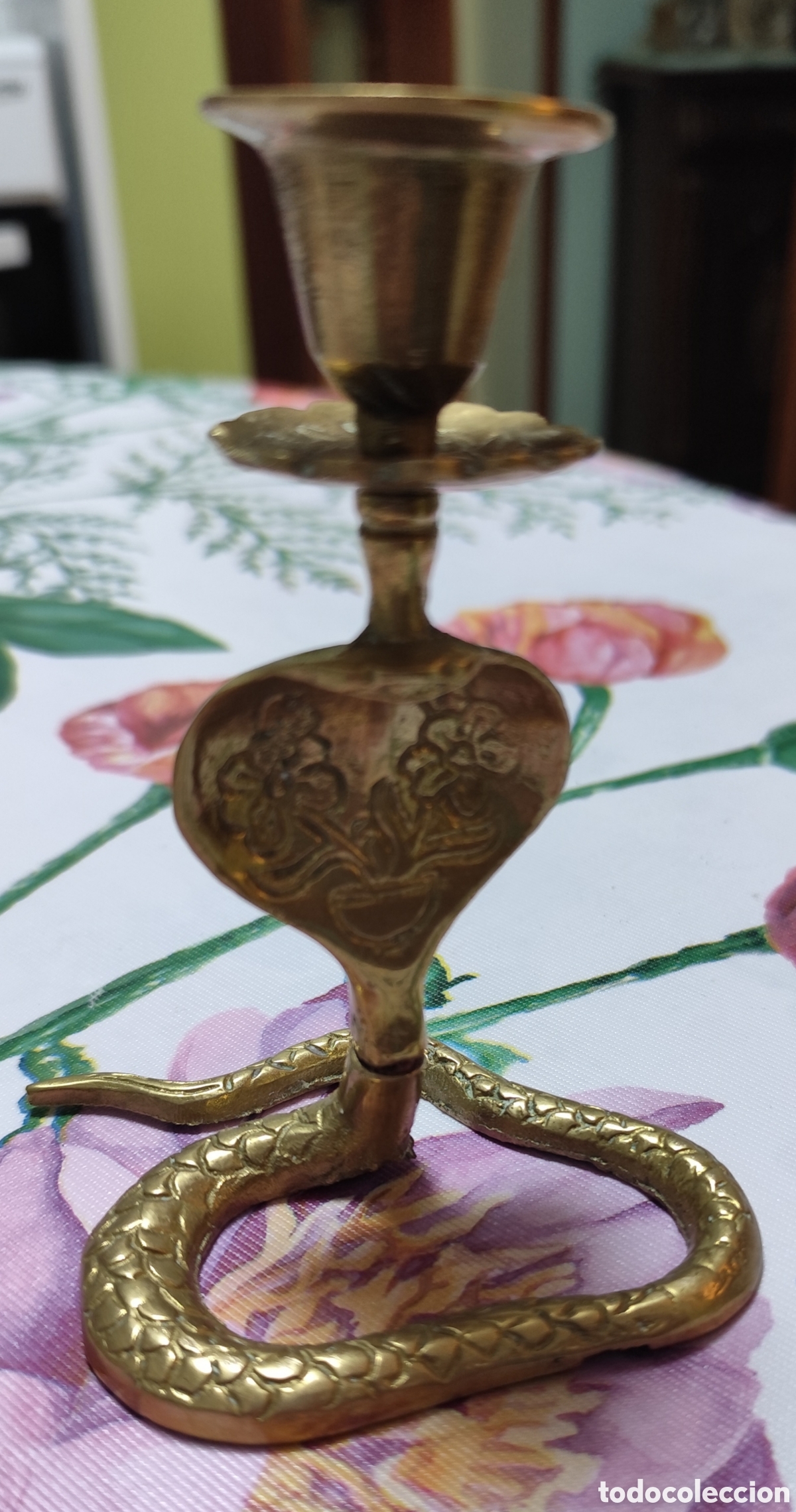 Antig&uuml;edades: Candelabro vintage con forma de cobra - Foto 2