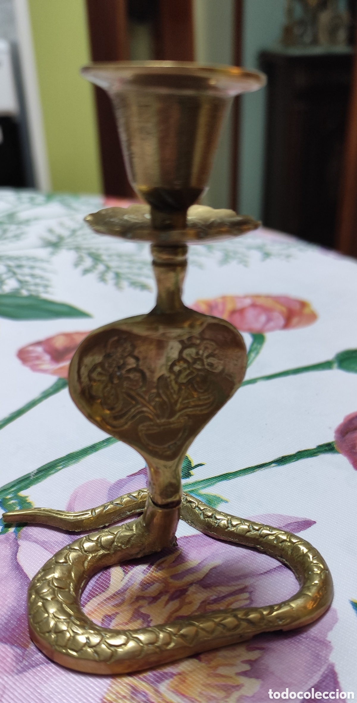 Antig&uuml;edades: Candelabro vintage con forma de cobra - Foto 3