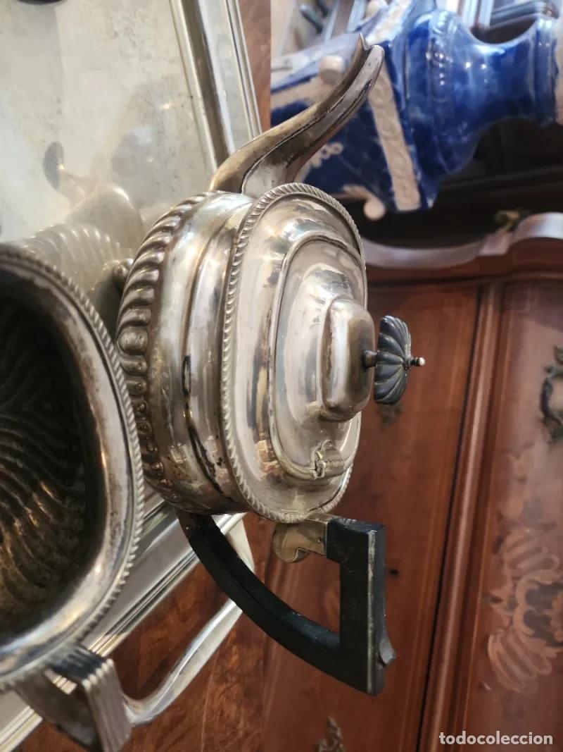 Antig&uuml;edades: Juego de caf&eacute; y t&eacute; met&aacute;lico - Foto 3