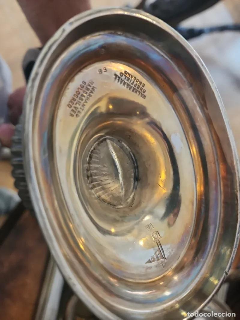 Antig&uuml;edades: Juego de caf&eacute; y t&eacute; met&aacute;lico - Foto 6