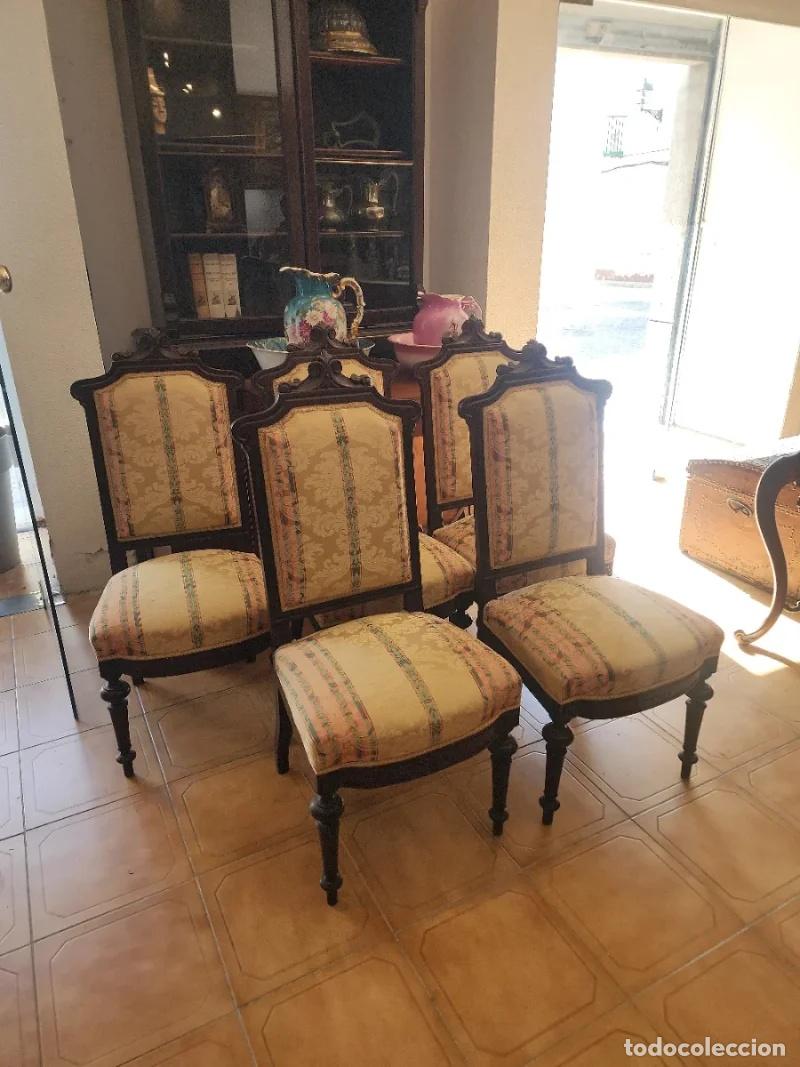 Antig&uuml;edades: Set de 6 Sillas Antiguas - Foto 2