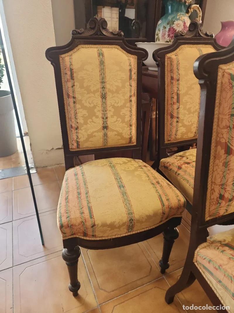 Antig&uuml;edades: Set de 6 Sillas Antiguas - Foto 4