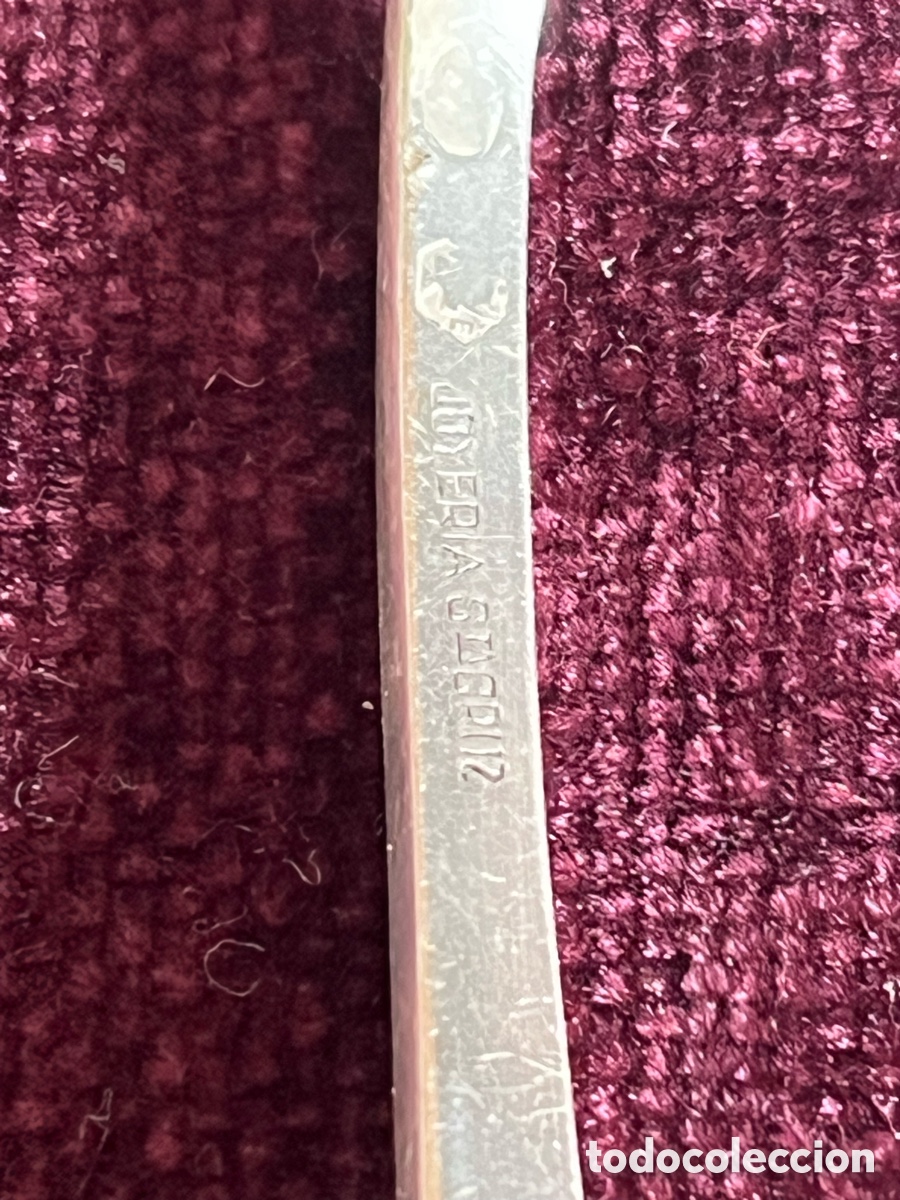 Antig&uuml;edades: Cuchara aprendizaje para beb&eacute; de plata - Foto 2