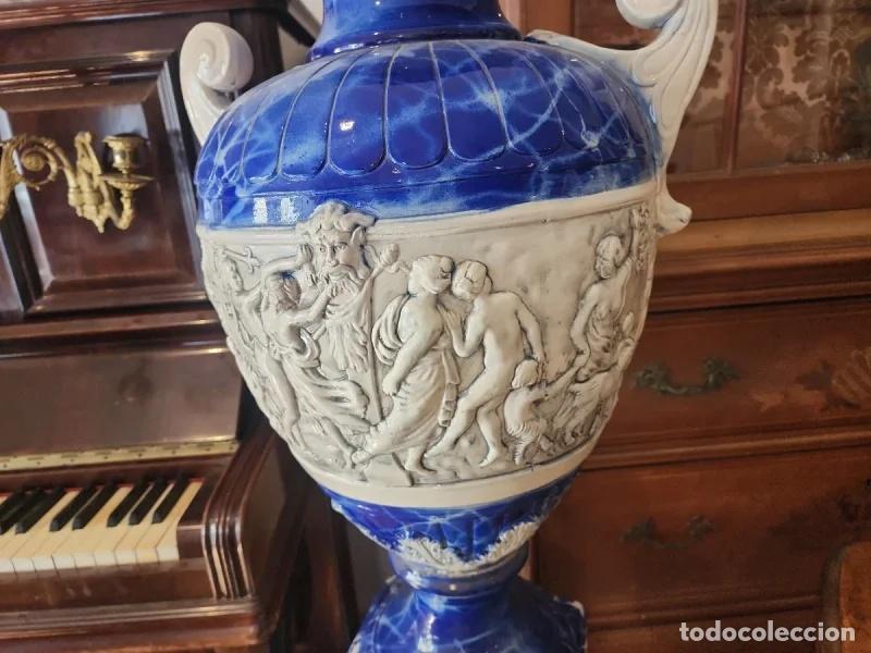 Antig&uuml;edades: Jarr&oacute;n cer&aacute;mica con pie - Foto 4