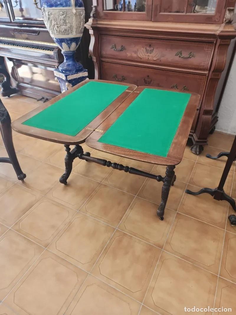 Antig&uuml;edades: Mesa Auxiliar Antigua de Ra&iacute;z - Foto 3
