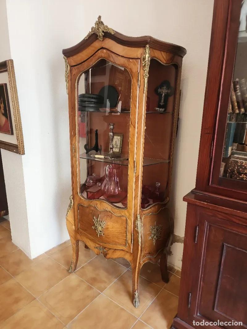 Antig&uuml;edades: Vitrina Francesa de Madera - Foto 2