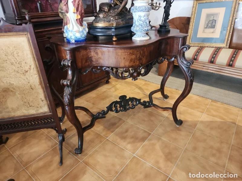 Antig&uuml;edades: Consola de Caoba Estilo Cl&aacute;sico - Foto 1