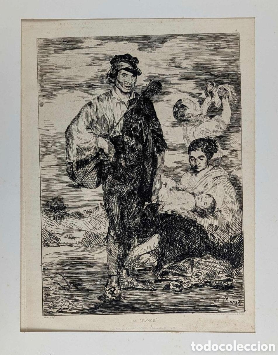 Antig&uuml;edades: Edouard MANET (1832-1883) Los Gitanos, 1862