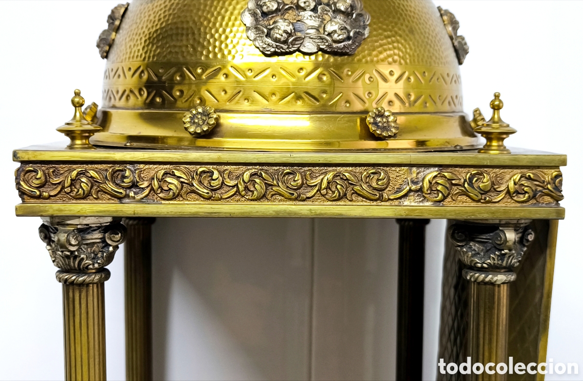 Antig&uuml;edades: TEMPLETE / CAPILLA BRONCE 93 cm. - Foto 10