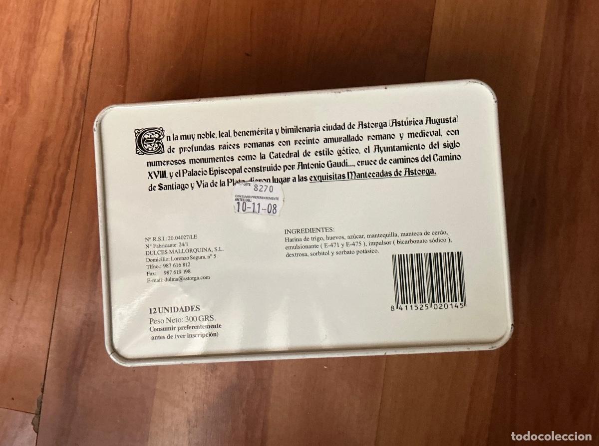 Antig&uuml;edades: Caja / lata de metal de Astorga. - Foto 3