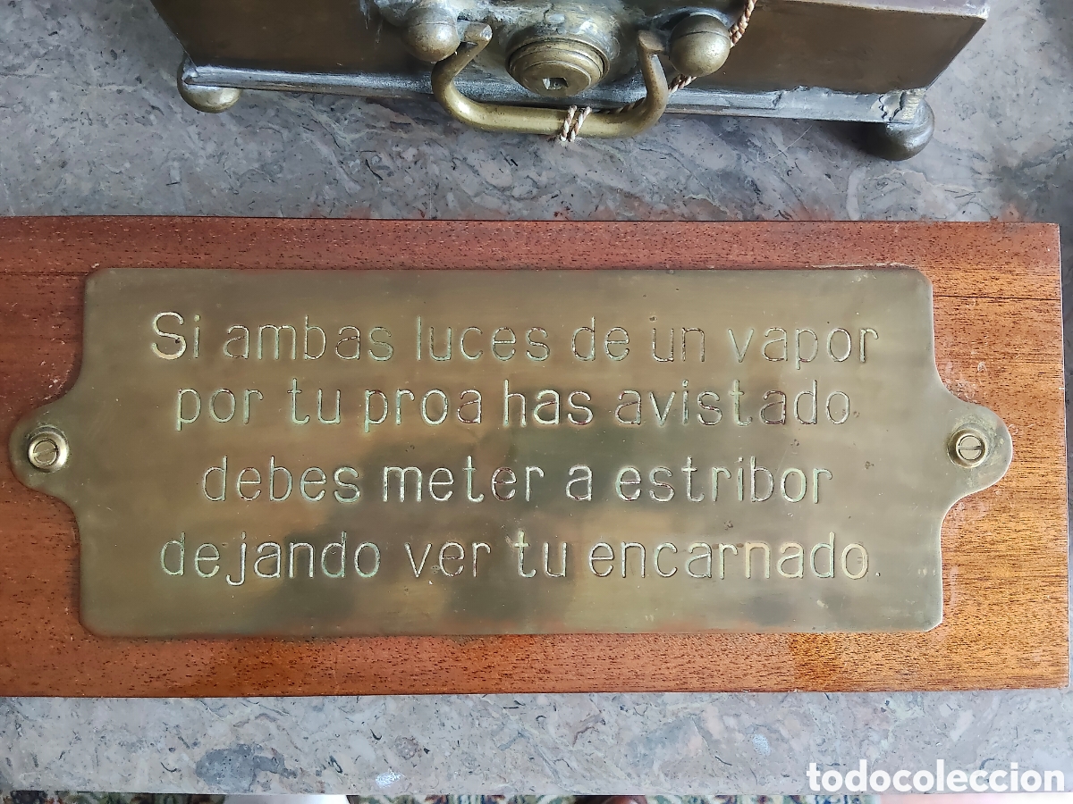 Antig&uuml;edades: Impresionante chapa del Buque Galatea