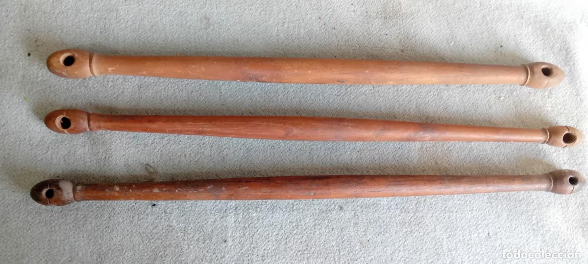 Antig&uuml;edades: Piezas de madera guarnicion de caballos - Foto 1