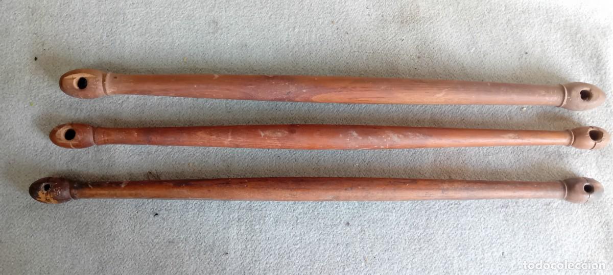 Antig&uuml;edades: Piezas de madera guarnicion de caballos - Foto 3
