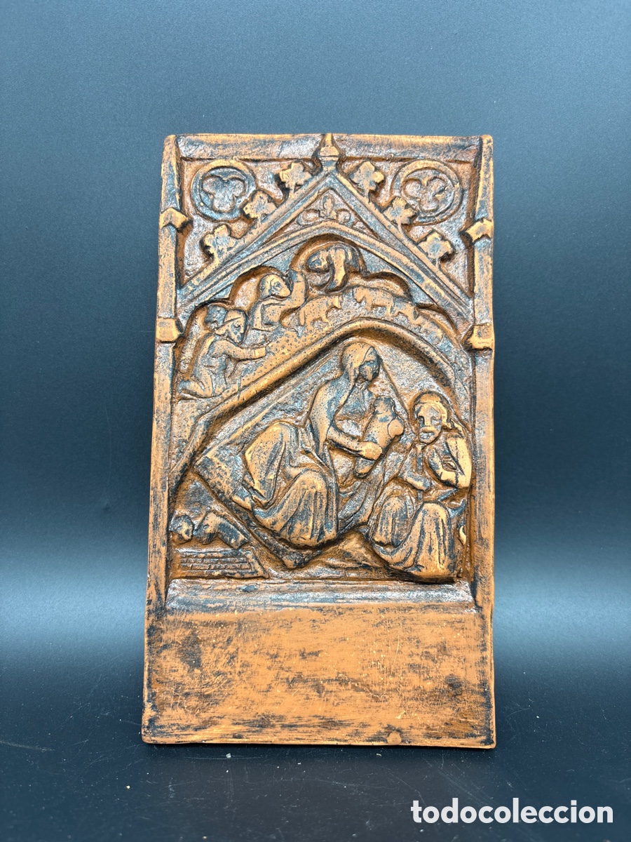 Antig&uuml;edades: Placa de terracota siguiendo modelo g&oacute;tico - Foto 1