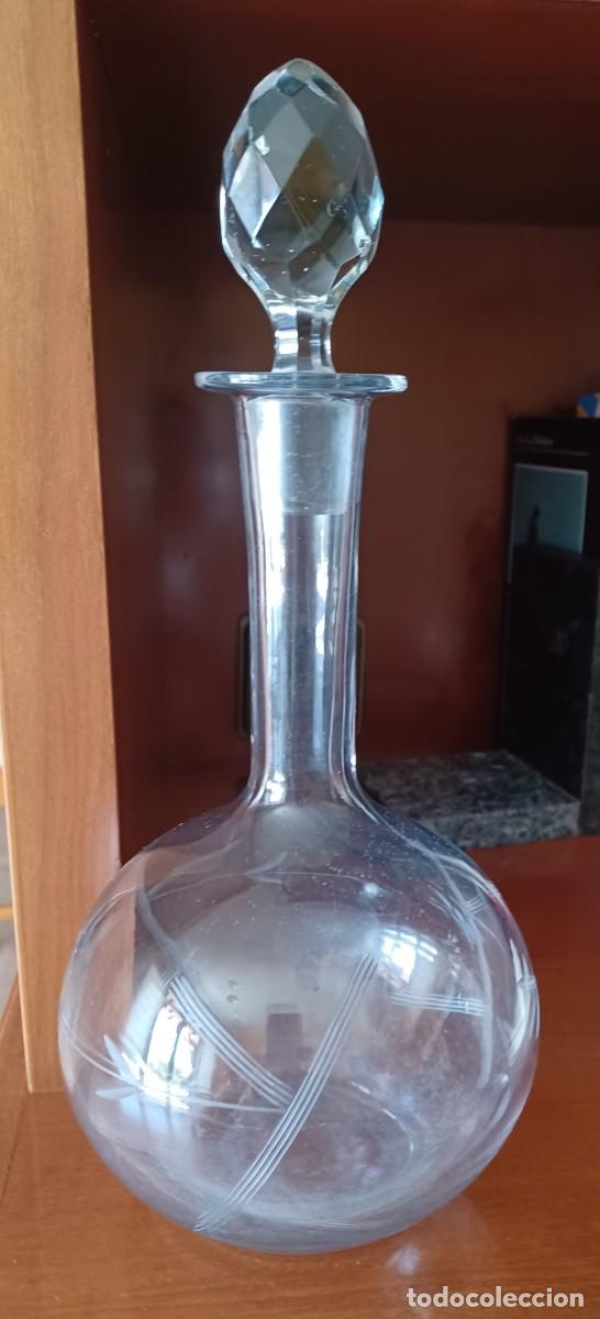 Antig&uuml;edades: Licorera cristal tallada