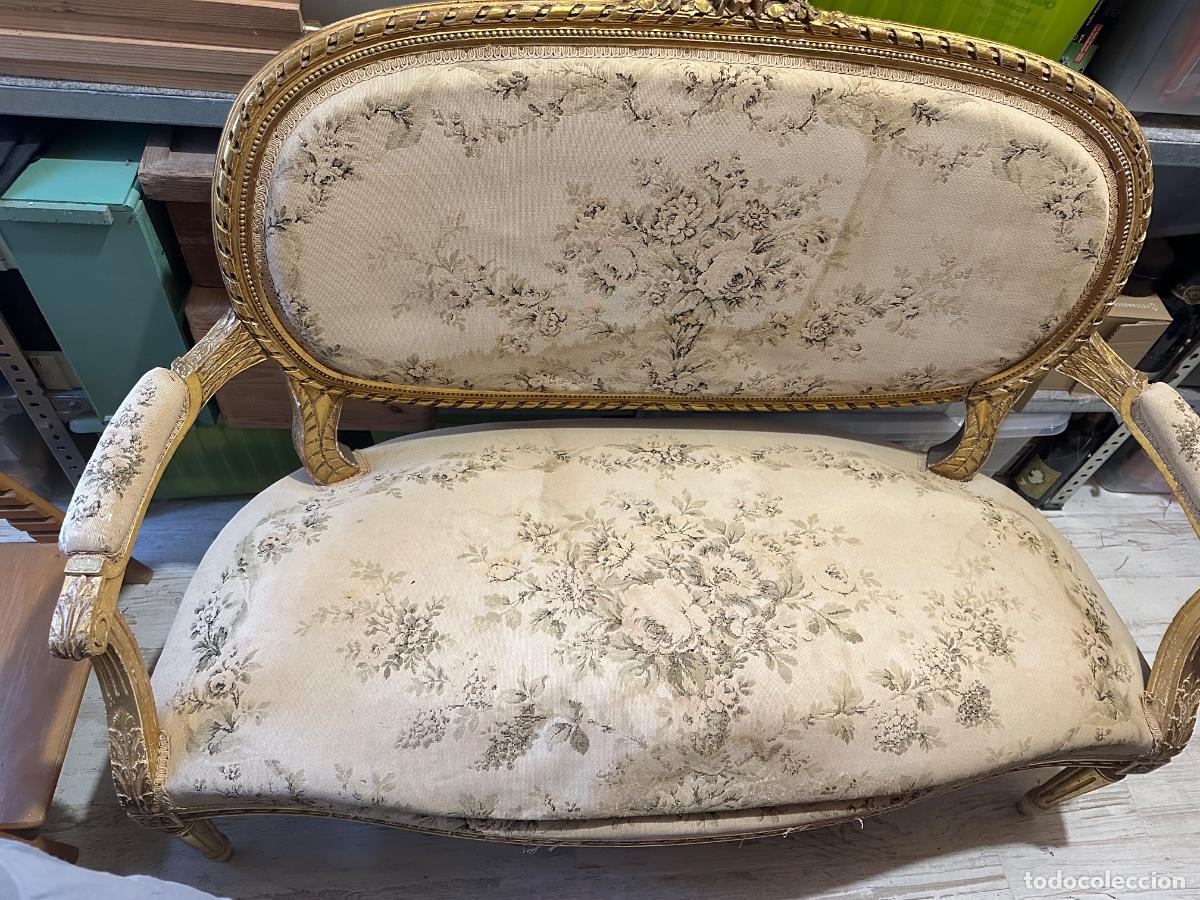 Antig&uuml;edades: Sof&aacute; estilo Luis XVI antiguo
