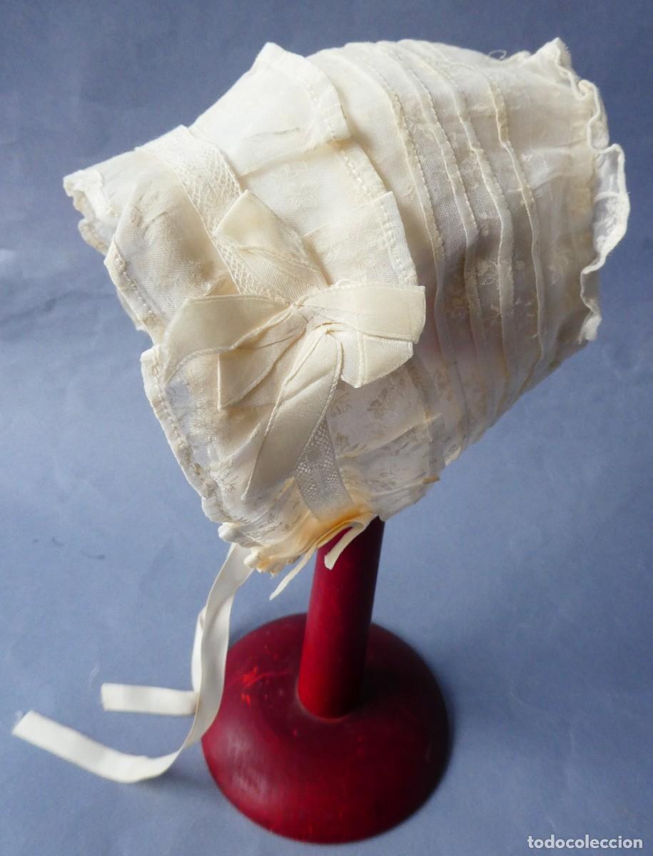 Antig&uuml;edades: ANTIGUO GORRO DE ENCAJE PARA BEB&Eacute; O MU&Ntilde;ECA PRIMERA MITAD S.XX