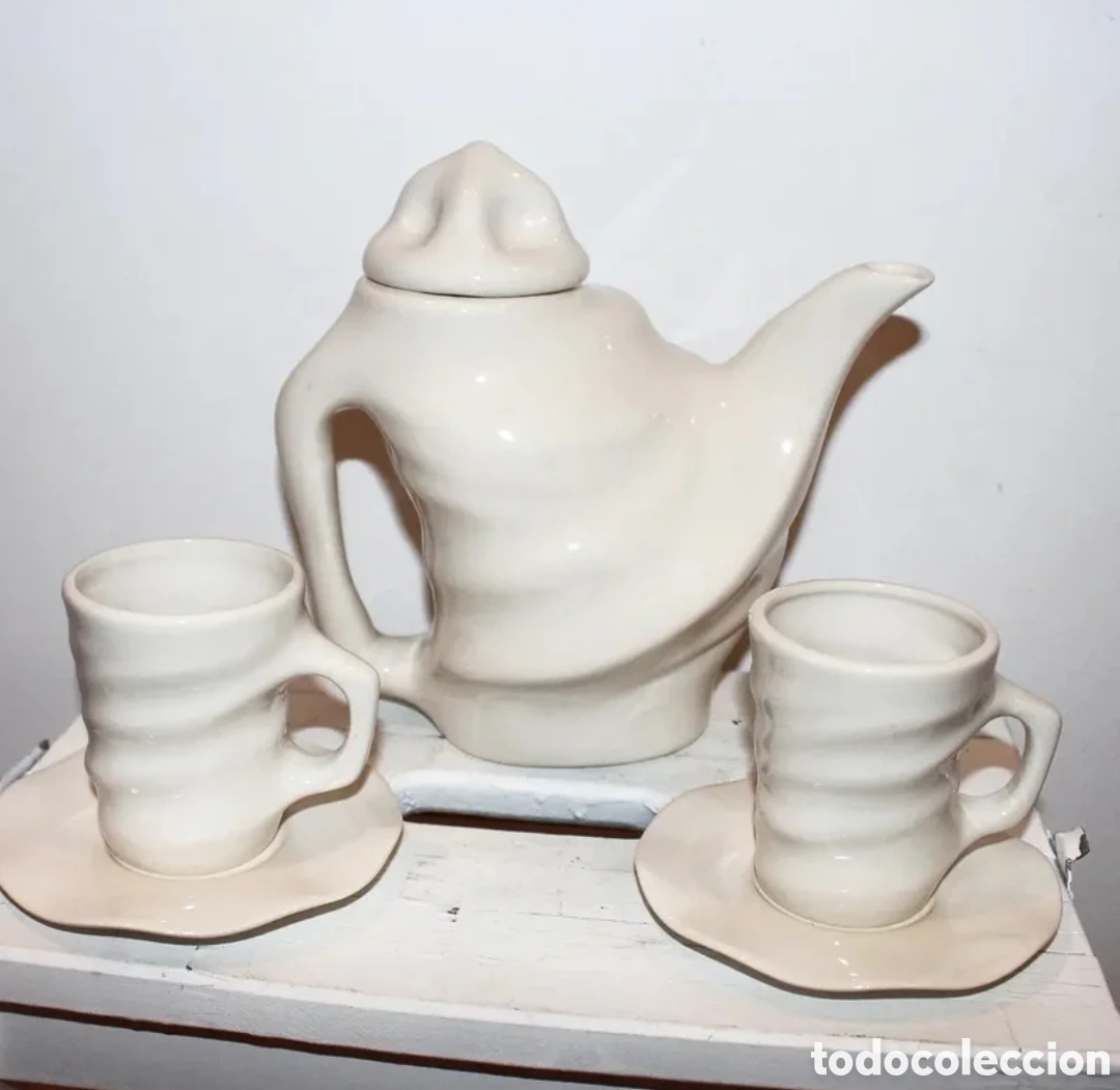 Antig&uuml;edades: Peculiar juego de t&eacute; para dos, cer&aacute;mica de autor