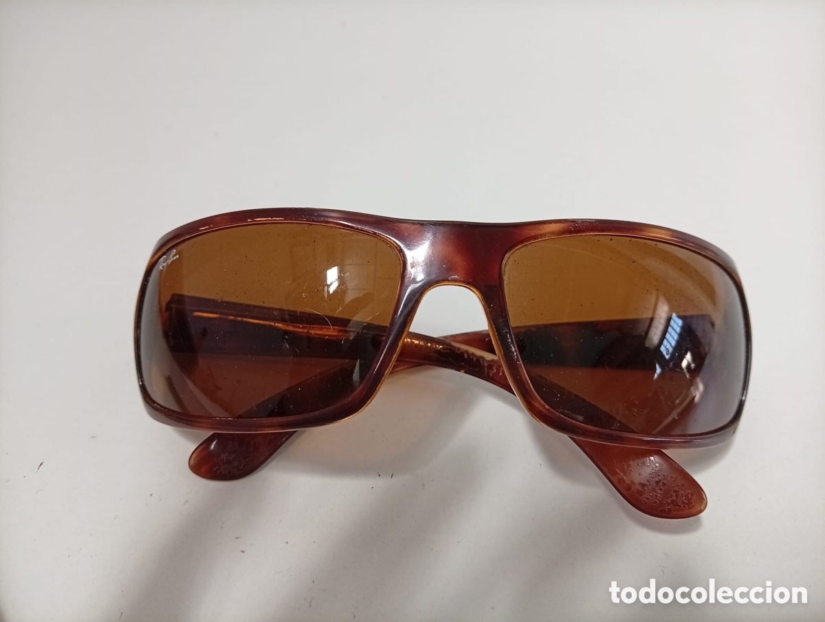 Antig&uuml;edades: . GAFAS DE SOL RAY BAN MARRONES CON ESTUCHE ORIGINAL. - Foto 2