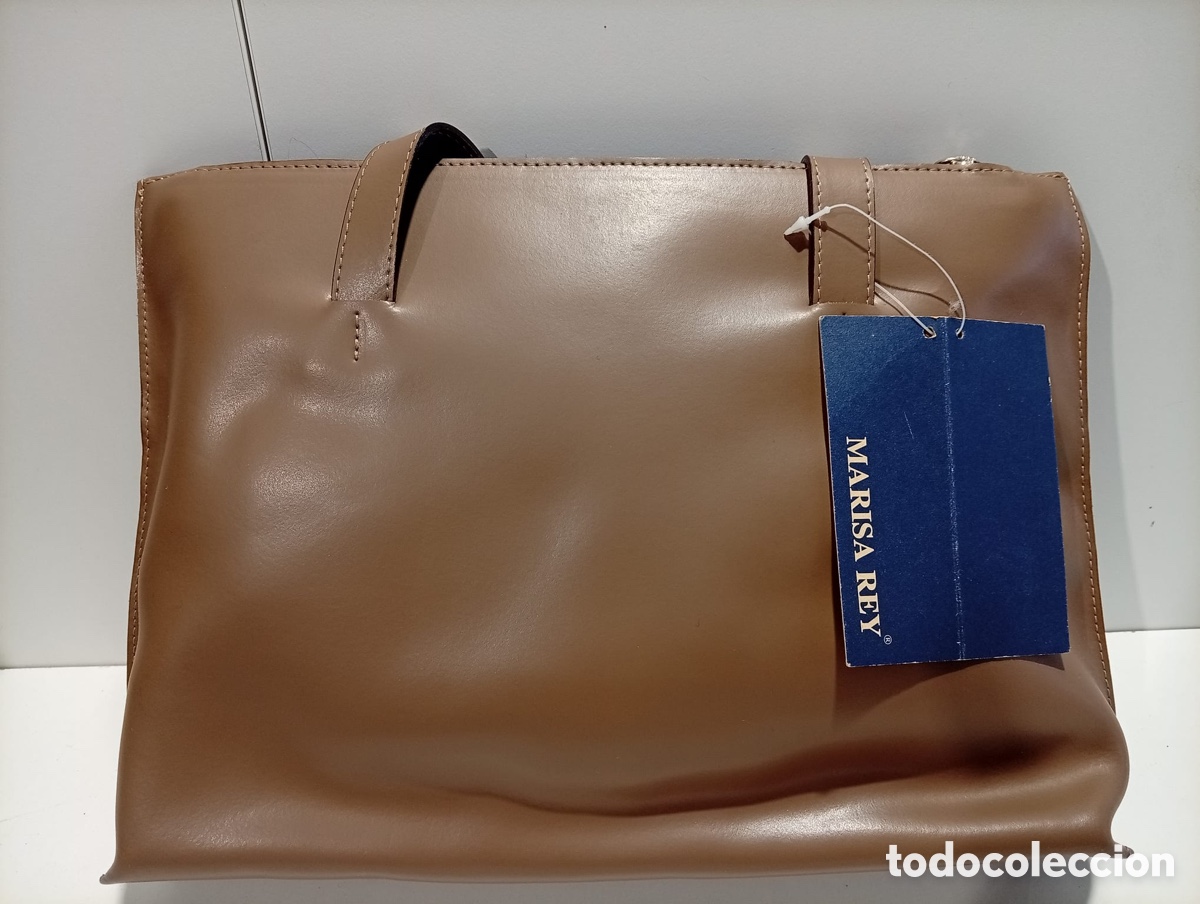 Antig&uuml;edades: . BOLSO DE PIEL MARR&Oacute;N. MARISA REY