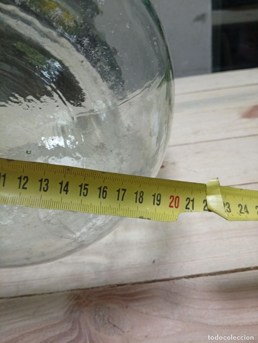 Antig&uuml;edades: Botella de cristal damajuana -- 40 cm -- - Foto 2
