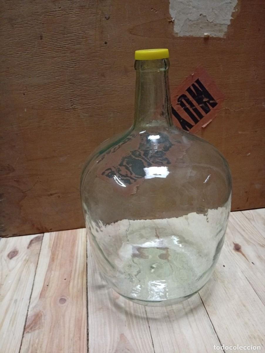 Antig&uuml;edades: Botella de cristal damajuana -- 40 cm -- - Foto 4