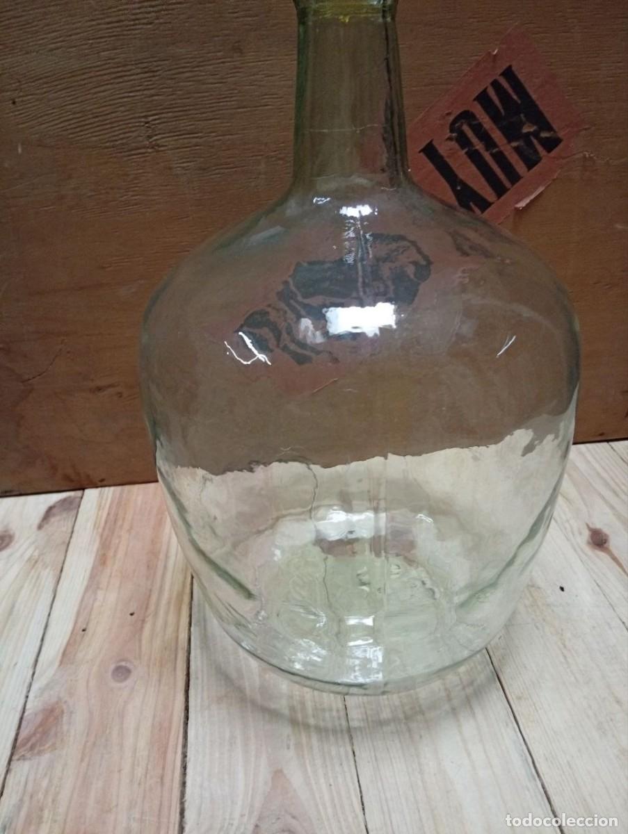 Antig&uuml;edades: Botella de cristal damajuana -- 40 cm -- - Foto 5