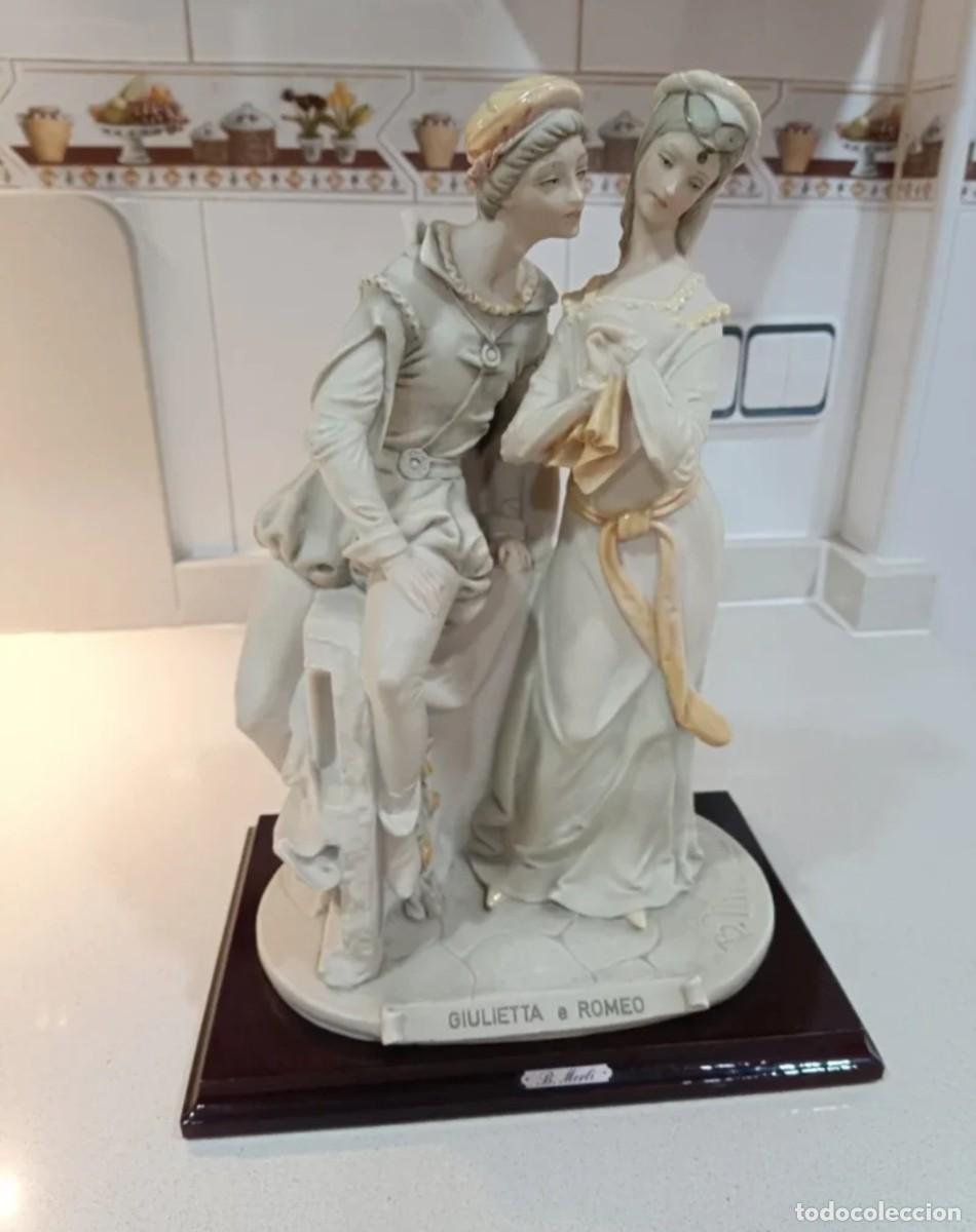 Antig&uuml;edades: Espectacular figura Romeo y Julieta de Bruno Merl&iacute;