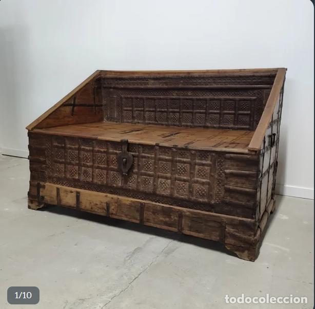 Antig&uuml;edades: Cofre nupcial o ba&uacute;l anglo indio