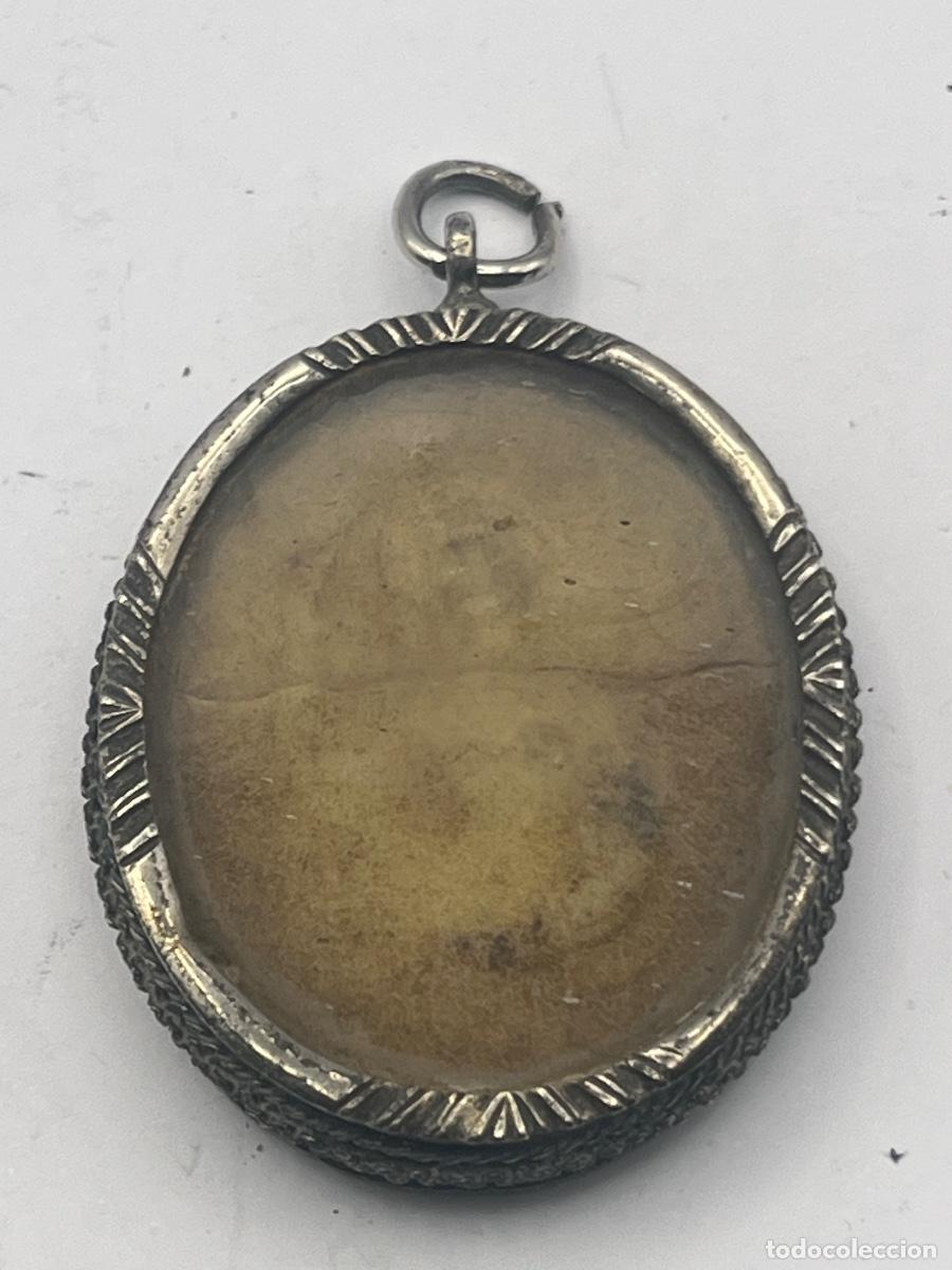 Antig&uuml;edades: RELICARIO DEVOCIONAL DE PLATA DE DOBLE CARA SIGLO XVIII - Foto 2