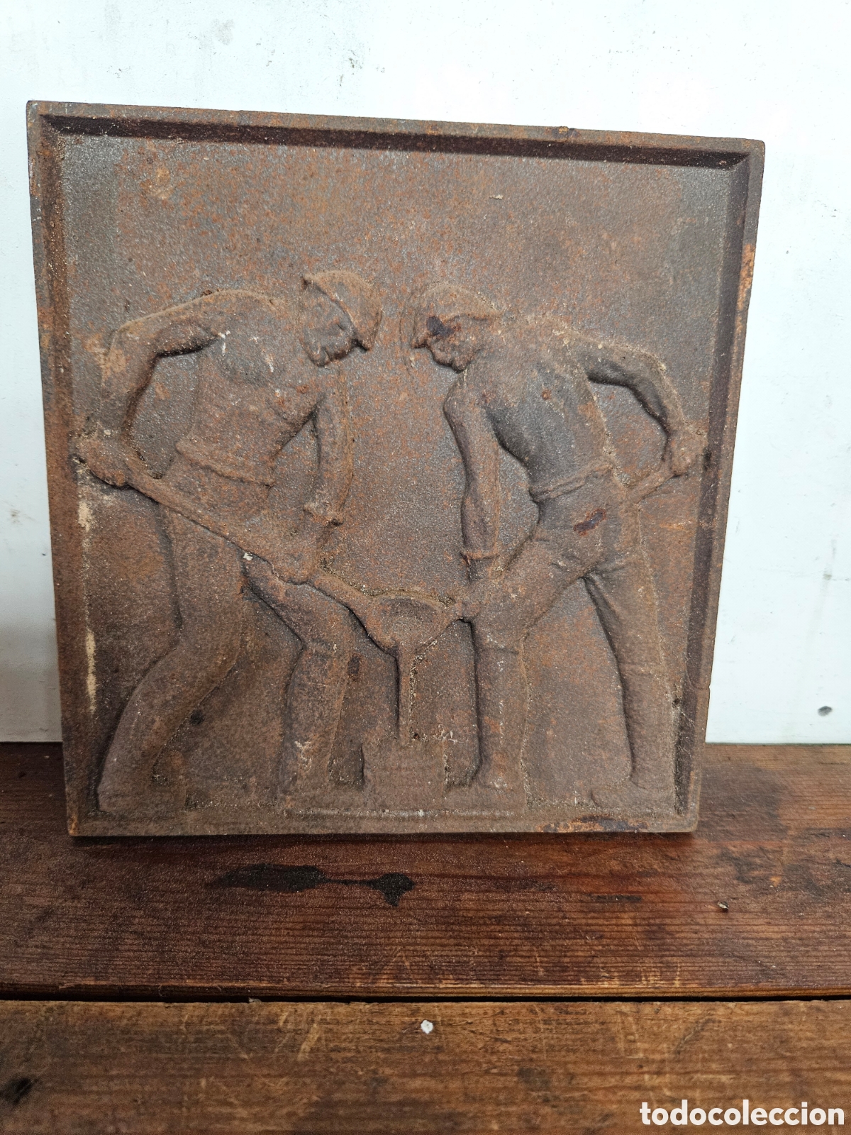 Antig&uuml;edades: Placa de hierro fundido - Foto 1