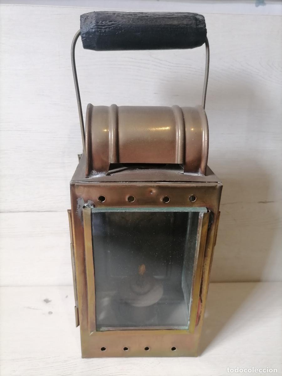 Antig&uuml;edades: Linterna Ferroviaria Antigua - Foto 4