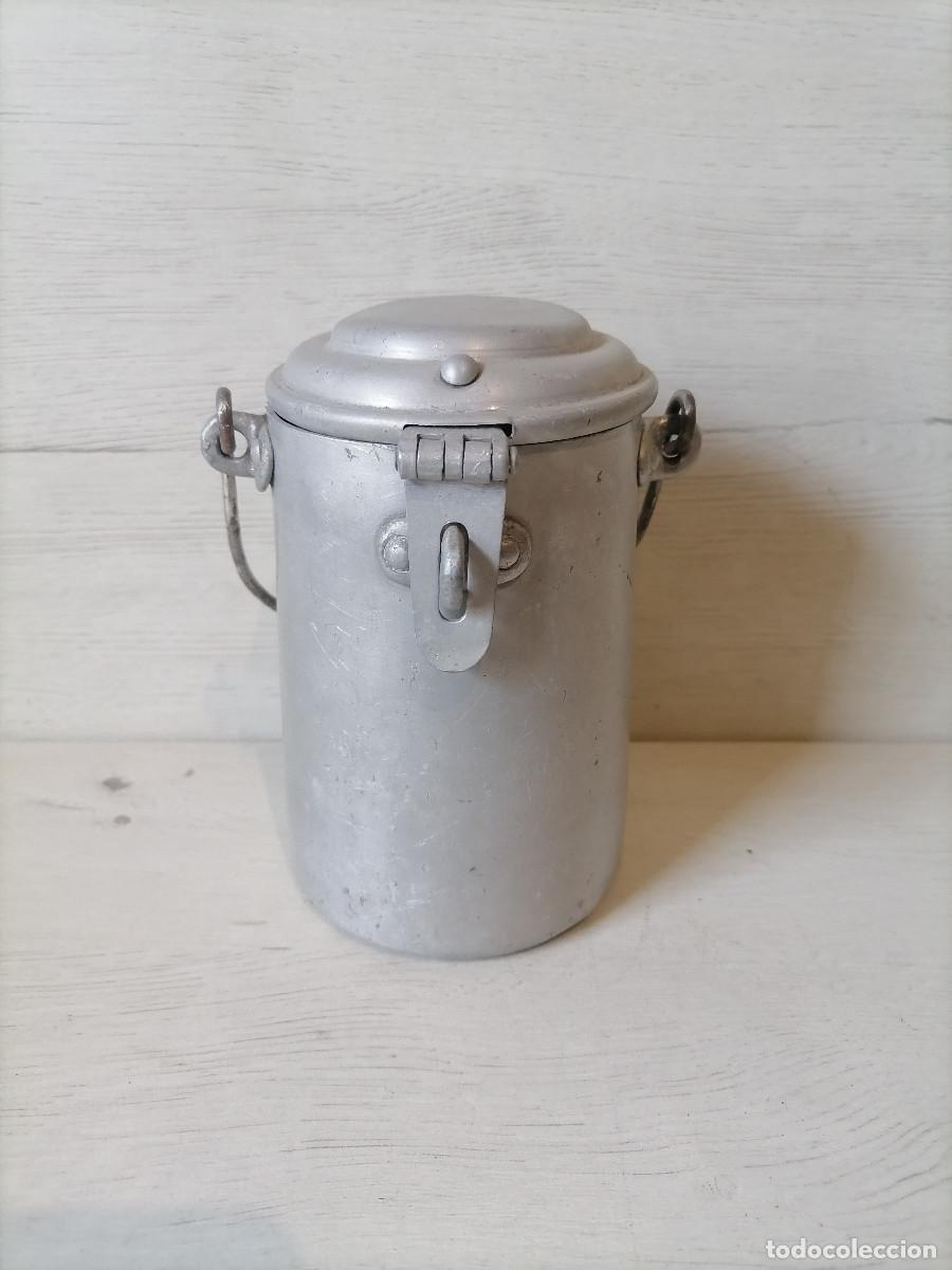 Antig&uuml;edades: Lechera Antigua de Aluminio - Foto 2