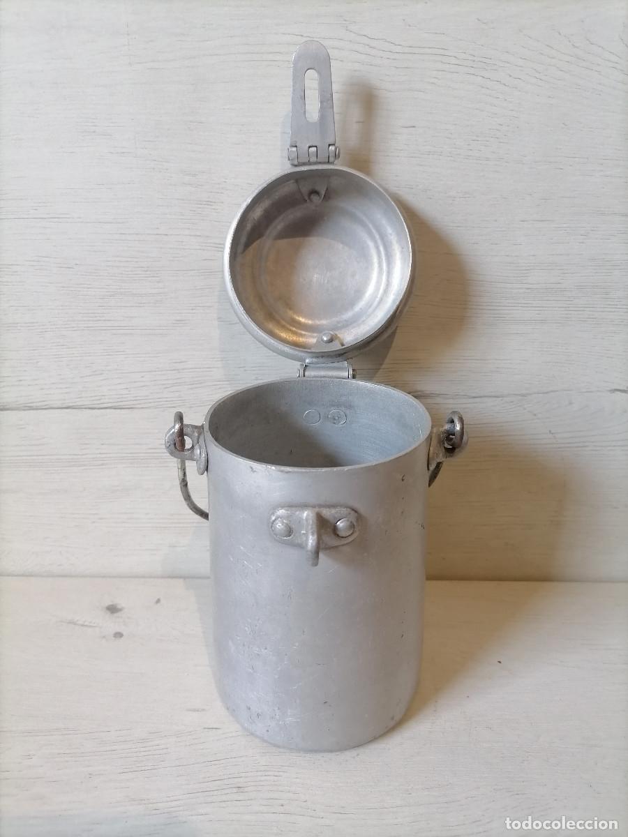 Antig&uuml;edades: Lechera Antigua de Aluminio - Foto 3