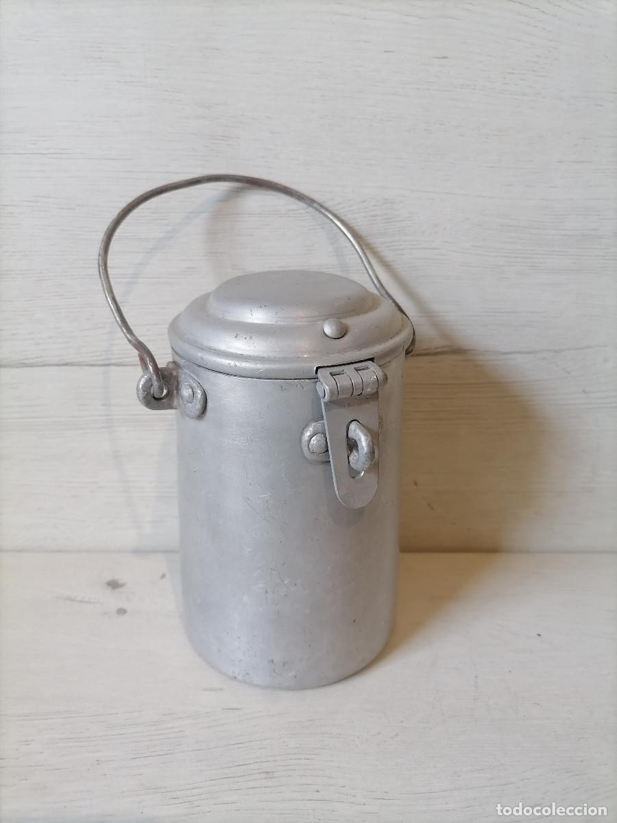 Antig&uuml;edades: Lechera Antigua de Aluminio - Foto 4