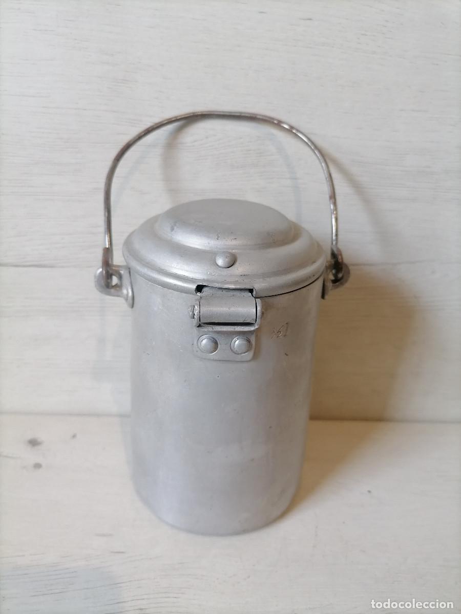 Antig&uuml;edades: Lechera Antigua de Aluminio - Foto 5