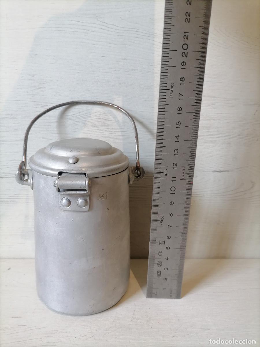 Antig&uuml;edades: Lechera Antigua de Aluminio - Foto 7