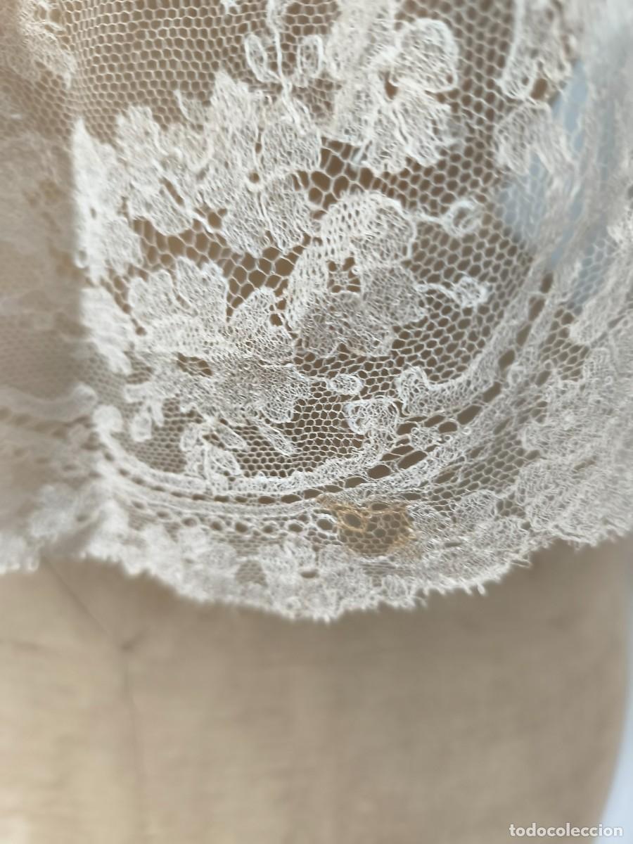 Antig&uuml;edades: MANTILLA DE PICO CHANTILLY FINALES DE S.XIX - Foto 9
