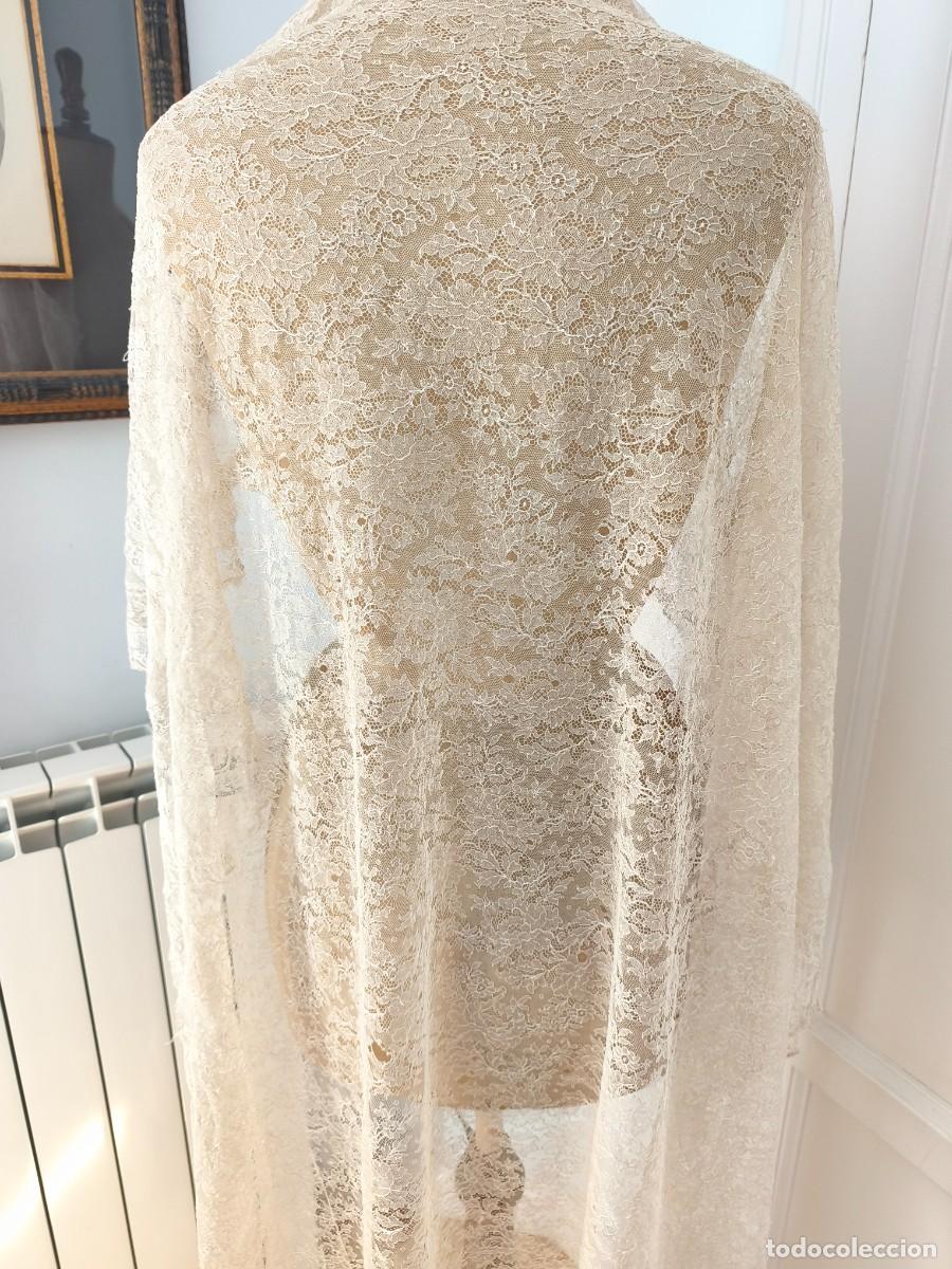 Antig&uuml;edades: MANTILLA CHANTILLY FINALES S.XIX - Foto 7